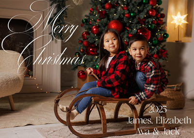 Full Image Holiday Card