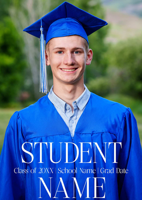 5x7 Full Image Grad Card