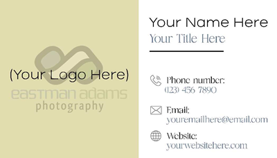 Half Logo Business Card